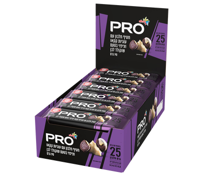 מאגדת חטיפי חלבון PRO עם עוגיות קקאו